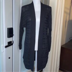 ⭐Ralph Lauren Black Open-Front Cardigan